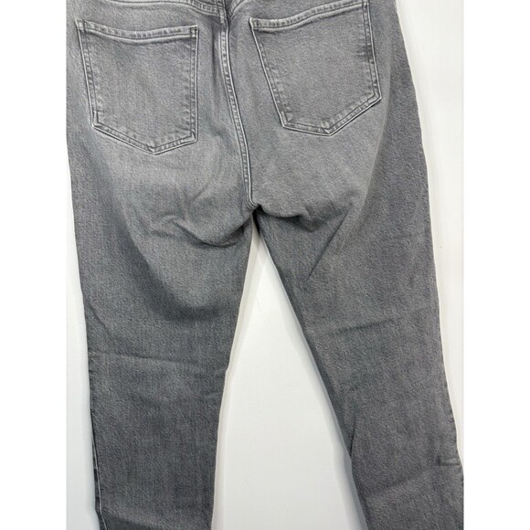 New Agolde Nico Jeans 28 High Rise Slim Straight In Firetold Gray Button Fly New - Picture 9 of 13